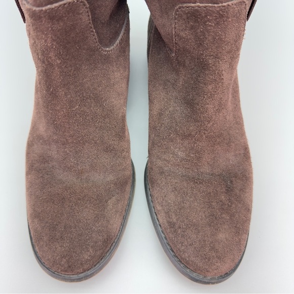 Michael Kors Brown Suede Fringed Boots - Picture 7 of 11